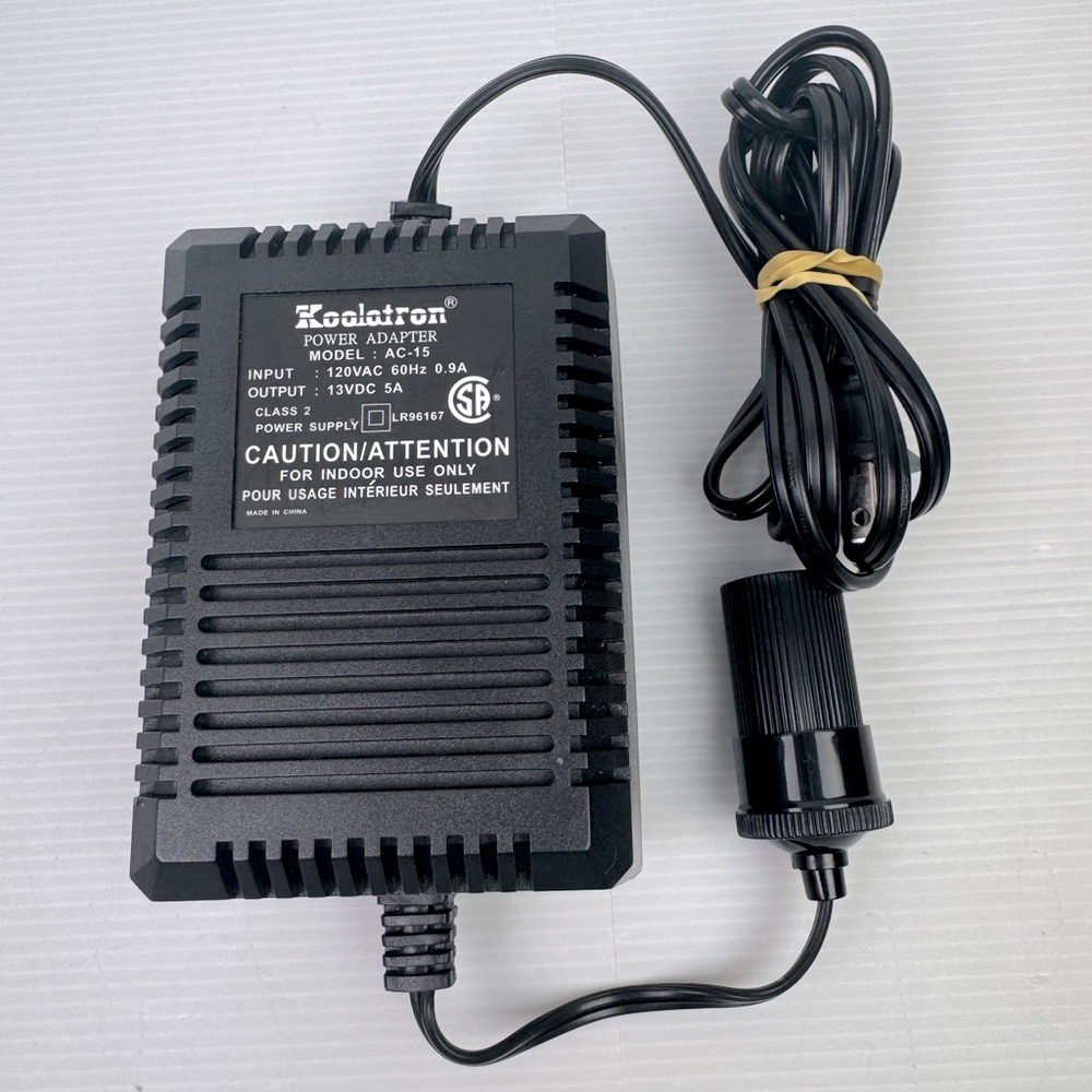 KOOLATRON Model AC-15 Multipurpose Power Adapter 120VAC-13VDC 5A Converter Plug